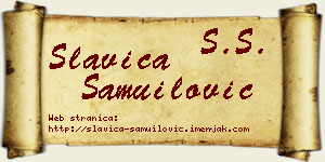 Slavica Samuilović vizit kartica